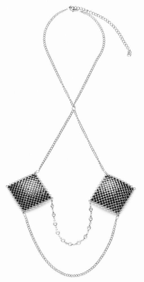 Nipple Jewellery silver chain