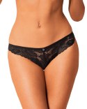 Figi Serena Love XL/2XL Koronka Kwiatowy Wzór Seksapil Błyszcząca Zawieszka