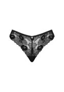 Figi Serena Love XL/2XL Koronka Kwiatowy Wzór Seksapil Błyszcząca Zawieszka