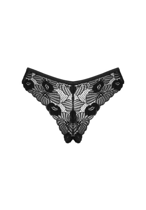 Figi Serena Love XL/2XL Koronka Kwiatowy Wzór Seksapil Błyszcząca Zawieszka