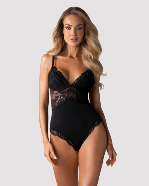Body Bielizna 810-TED-1 Czarne Koronkowe Usztywniane Miseczki L/XL