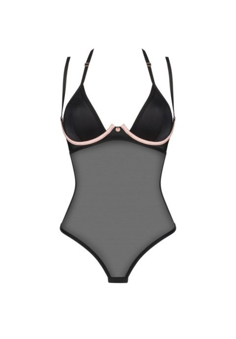 Body Selinne XL/2XL Czarne Regulowane Ramiączka Kolorowe Fiszbiny