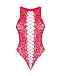 Body Bielizna B120 Czerwone Seksowne Dziane S/M/L Elastyczne