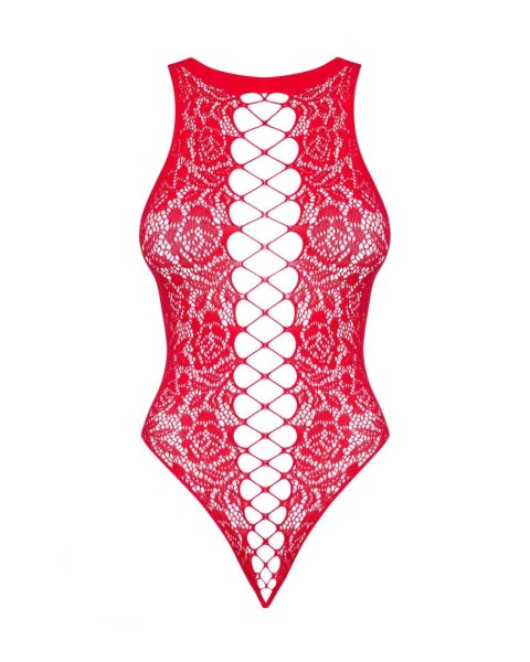 Body Bielizna B120 Czerwone Seksowne Dziane S/M/L Elastyczne