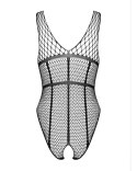 Body Bielizna B117 S/M/L Z Otwartym Krokiem I Siateczką Seksowne