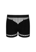 Bokserki M102 Czarna Bielizna Męska Geometryczne Wycięcia S/M/L