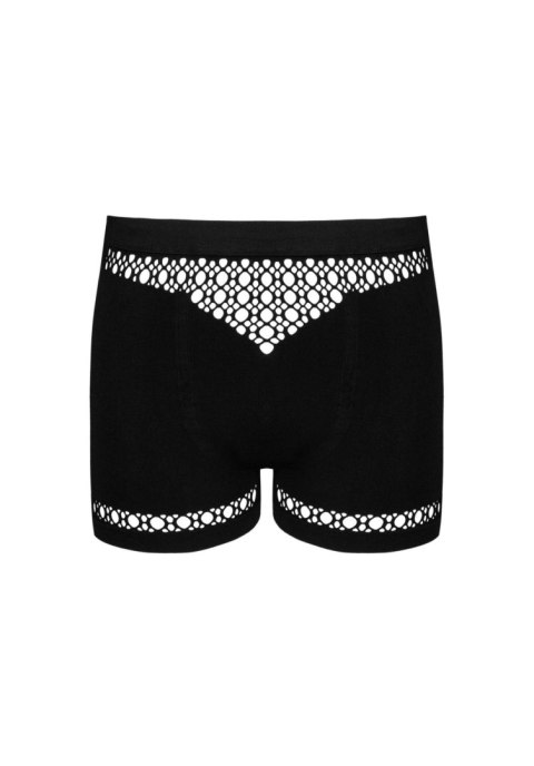 Bokserki M102 Czarna Bielizna Męska Geometryczne Wycięcia S/M/L