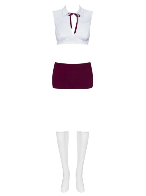 Kostium Student Uniform Niegrzecznej Uczennicy 4-Częściowy S/M