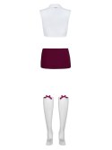 Kostium Student Uniform Niegrzecznej Uczennicy 4-Częściowy S/M