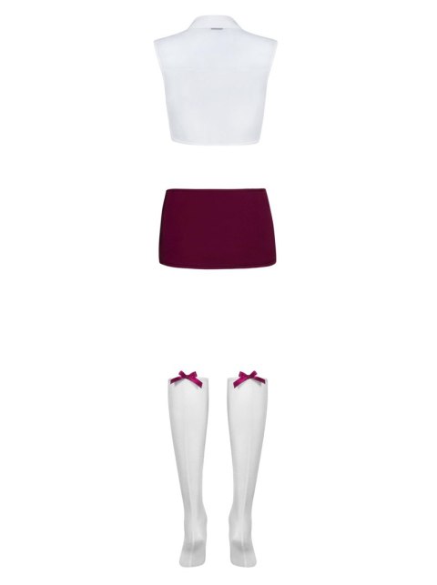 Kostium Student Uniform Niegrzecznej Uczennicy 4-Częściowy S/M