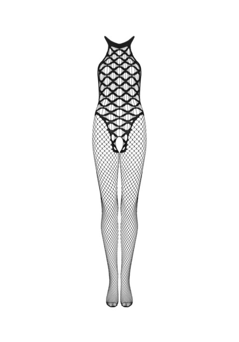 Bodystocking Obsessive G332 Czarne Kabaretki Otwarty Krok S/M/L