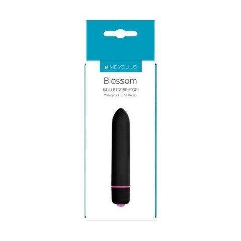 Wibrator Pociskowy Me You Us Blossom Czarny 10 Trybów Wodoodporny