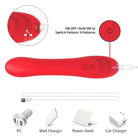 Fishhook Red Dual-point vibration