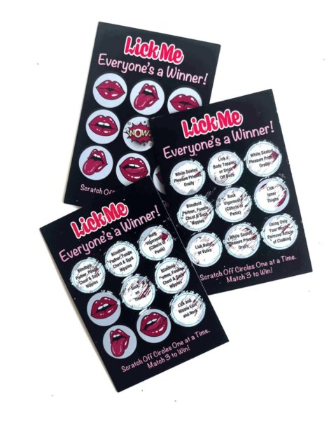 Lick Me Lotto - 12 unique tickets