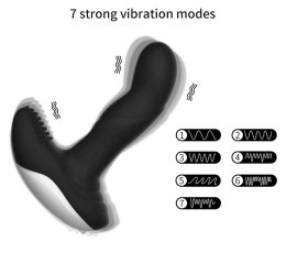 Wibrator Silicone Massager USB 7 Trybów Grzanie Bezprzewodowy Pilot
