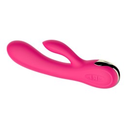Wibrator Królik Silikonowy USB 7 Funkcji Grzanie Wodoodporny 20cm