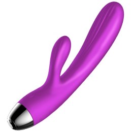 Wibrator Królik Silicone Purple 7+7 Funkcji Pulsator Grzanie USB