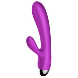 Wibrator Królik Silicone Purple 7+7 Funkcji Pulsator Grzanie USB