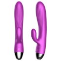 Wibrator Królik Silicone Purple 7+7 Funkcji Pulsator Grzanie USB