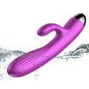 Wibrator Królik Silicone Purple 7+7 Funkcji Pulsator Grzanie USB