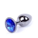 Plug-Jewellery Dark Silver PLUG- Dark Blue
