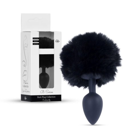 Plug-Jewellery Silicon PLUG - Bunny Tail - Black