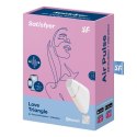 Wibrator Satisfyer Love Triangle Bezdotykowy Stymulator Łechtaczki Biały