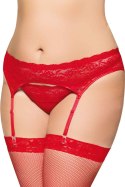 Garterbelt 3305 - Plus Size - red 3XL