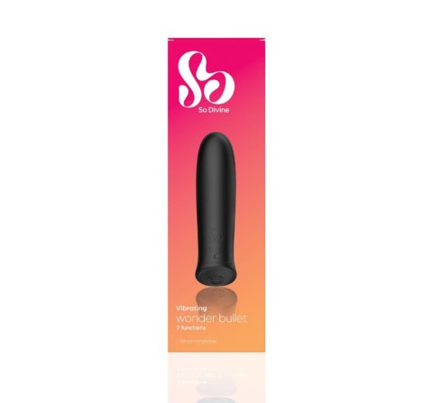 Rechargeable Wonder Bullet Vibrator Black