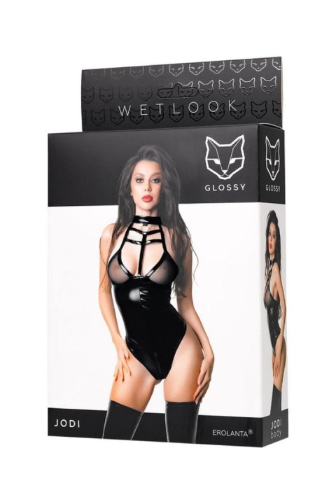 Wetlook body Jodi - black XL