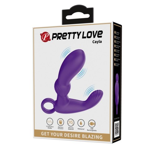 Pretty Love Cayla Purple Masażer Prostaty 12 Trybów