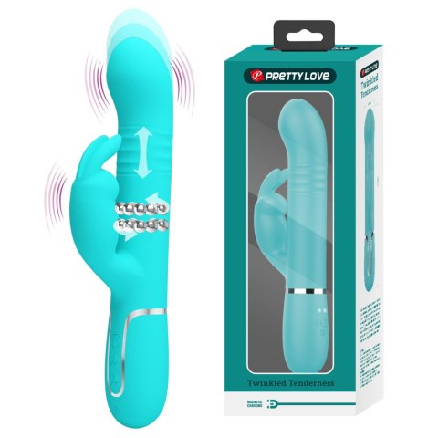 Wibrator Króliczek Pretty Love Coale 7 Wibracji 4 Rotacje 4 Ruchy