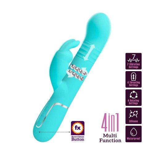 Wibrator Króliczek Pretty Love Coale 7 Wibracji 4 Rotacje 4 Ruchy