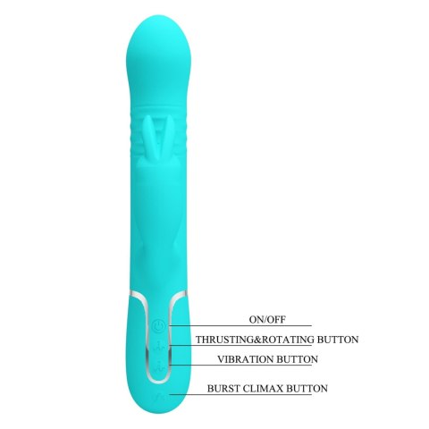Wibrator Króliczek Pretty Love Coale 7 Wibracji 4 Rotacje 4 Ruchy