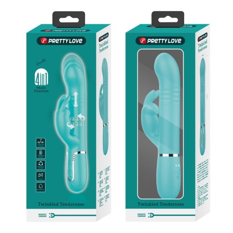 Wibrator Króliczek Pretty Love Coale 7 Wibracji 4 Rotacje 4 Ruchy