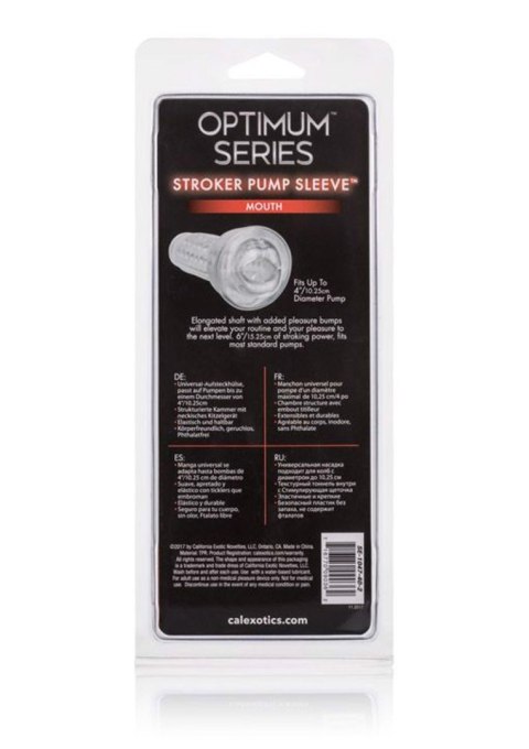 Stroker Pump Sleeve Mouth Transparent