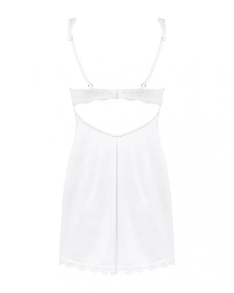 Koszulka Bielizna Amor Blanco Biała Z Koronką Stringi S/M Elegancka