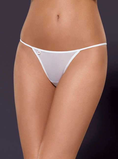 Stringi Bielizna Luiza Białe L/XL Komfort Styl Ażurowa Aplikacja