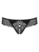 Stringi Miamor Otwarte L/XL Koronka Kamyczki Elastyczne Tkaniny