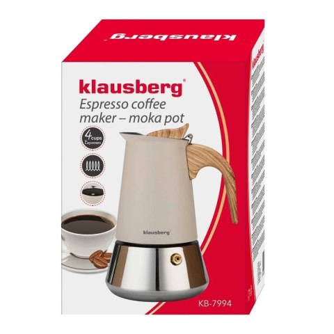 KAWIARKA ZAPARZACZ DO KAWY 200ml KLAUSBERG KB-7994 INDUKCJA