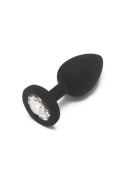 Diamond Booty Jewel Small Black korek analny silikon