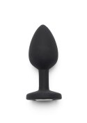 Diamond Booty Jewel Small Black korek analny silikon