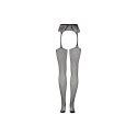 Fishnet and Lace Garterbelt Stockings - One Size