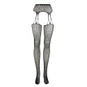 Suspender Leopard Pantyhose - One Size