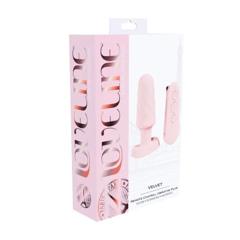 Velvet - Remote Control Vibrating Plug - Pink