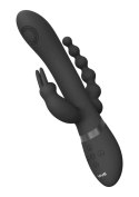 Wibrator RINI Black 3 Silniki 10 Funkcji Silikon Medyczny Wodoodporny