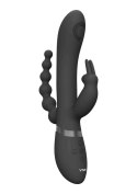 Wibrator RINI Black 3 Silniki 10 Funkcji Silikon Medyczny Wodoodporny