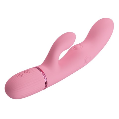 Pretty Love Zach Four-Sided Thumping Rabbit Vibrator - Pink