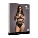 Duo Net Key-Hole Bra Set - Plus Size