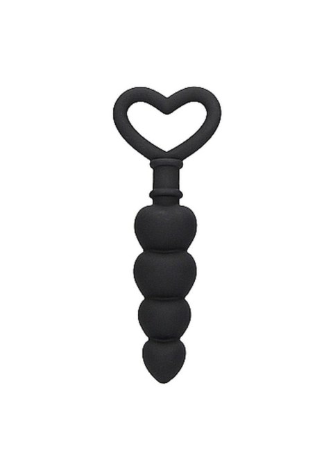 Anal Love Beads Black – Elastyczne kulki analne do penetracji